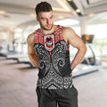 Personalized St. George Illawarra Dragons Men Tank Top Polynesian Tribal Pattern Style