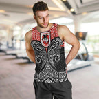 Personalized St. George Illawarra Dragons Men Tank Top Polynesian Tribal Pattern Style