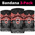 Personalized St. George Illawarra Dragons Neck Gaiter Polynesian Tribal Pattern Style