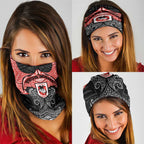 Personalized St. George Illawarra Dragons Neck Gaiter Polynesian Tribal Pattern Style
