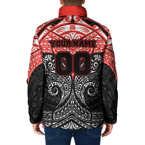 Personalized St. George Illawarra Dragons Padded Jacket Polynesian Tribal Pattern Style