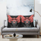 Personalized St. George Illawarra Dragons Pillow Cover Polynesian Tribal Pattern Style