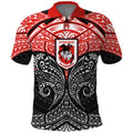 Personalized St. George Illawarra Dragons Polo Shirt Polynesian Tribal Pattern Style