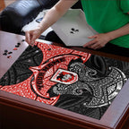 Personalized St. George Illawarra Dragons Puzzle Polynesian Tribal Pattern Style