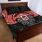 Personalized St. George Illawarra Dragons Quilt Bed Set Polynesian Tribal Pattern Style