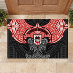 Personalized St. George Illawarra Dragons Rubber Doormat Polynesian Tribal Pattern Style