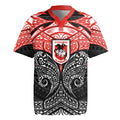 Personalized St. George Illawarra Dragons Rugby Jersey Polynesian Tribal Pattern Style