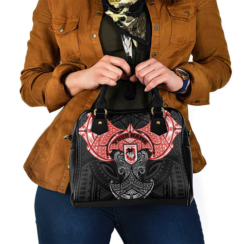 Personalized St. George Illawarra Dragons Shoulder Handbag Polynesian Tribal Pattern Style