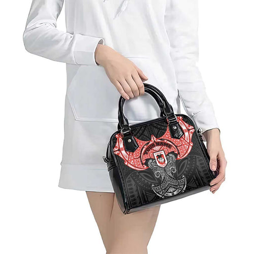Personalized St. George Illawarra Dragons Shoulder Handbag Polynesian Tribal Pattern Style