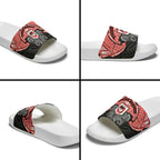 Personalized St. George Illawarra Dragons Slide Sandals Polynesian Tribal Pattern Style