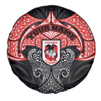 Personalized St. George Illawarra Dragons Spare Tire Cover Polynesian Tribal Pattern Style