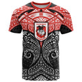 Personalized St. George Illawarra Dragons T Shirt Polynesian Tribal Pattern Style