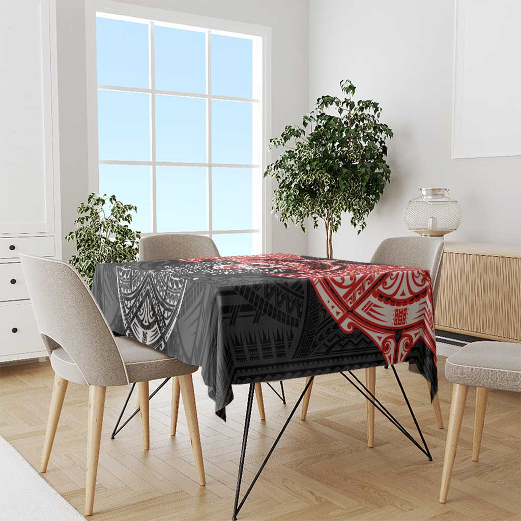 Personalized St. George Illawarra Dragons Tablecloth Polynesian Tribal Pattern Style