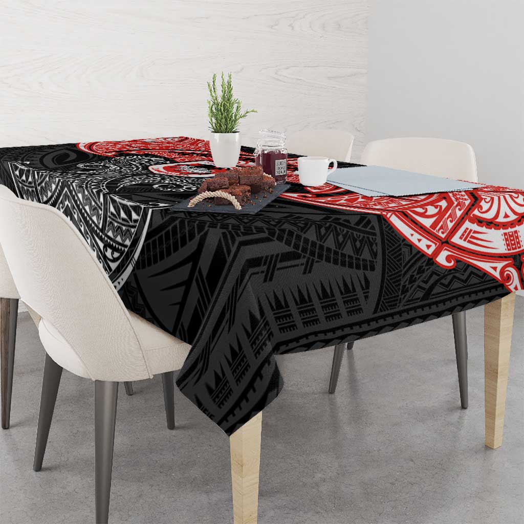 Personalized St. George Illawarra Dragons Tablecloth Polynesian Tribal Pattern Style