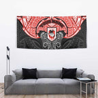 Personalized St. George Illawarra Dragons Tapestry Polynesian Tribal Pattern Style