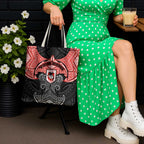 Personalized St. George Illawarra Dragons Tote Bag Polynesian Tribal Pattern Style