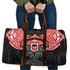 Personalized St. George Illawarra Dragons Travel Bag Polynesian Tribal Pattern Style