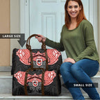 Personalized St. George Illawarra Dragons Travel Bag Polynesian Tribal Pattern Style