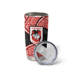 Personalized St. George Illawarra Dragons Tumbler Cup Polynesian Tribal Pattern Style