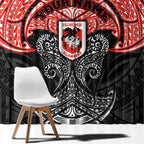 Personalized St. George Illawarra Dragons Window Curtain Polynesian Tribal Pattern Style