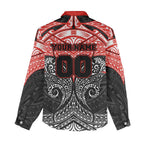 Personalized St. George Illawarra Dragons Women Casual Shirt Polynesian Tribal Pattern Style
