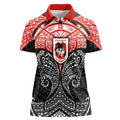 Personalized St. George Illawarra Dragons Women Polo Shirt Polynesian Tribal Pattern Style