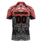 Personalized St. George Illawarra Dragons Zipper Polo Shirt Polynesian Tribal Pattern Style