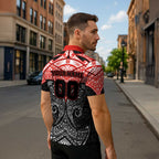 Personalized St. George Illawarra Dragons Zipper Polo Shirt Polynesian Tribal Pattern Style