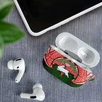 Personalized South Sydney Rabbitohs AirPods Case Polynesian Tribal Pattern Style