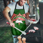 Personalized South Sydney Rabbitohs Apron Polynesian Tribal Pattern Style