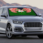 Personalized South Sydney Rabbitohs Auto Sun Shade Polynesian Tribal Pattern Style