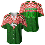 Personalized South Sydney Rabbitohs Baseball Jersey Polynesian Tribal Pattern Style