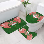 Personalized South Sydney Rabbitohs Bathroom Set Polynesian Tribal Pattern Style