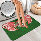 Personalized South Sydney Rabbitohs Bathroom Set Polynesian Tribal Pattern Style