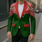 Personalized South Sydney Rabbitohs Blazer Polynesian Tribal Pattern Style