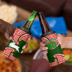 Personalized South Sydney Rabbitohs 4 in 1 Can Cooler Tumbler Polynesian Tribal Pattern Style