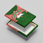 Personalized South Sydney Rabbitohs Canvas Wall Art Polynesian Tribal Pattern Style