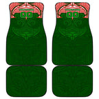 Personalized South Sydney Rabbitohs Car Mats Polynesian Tribal Pattern Style