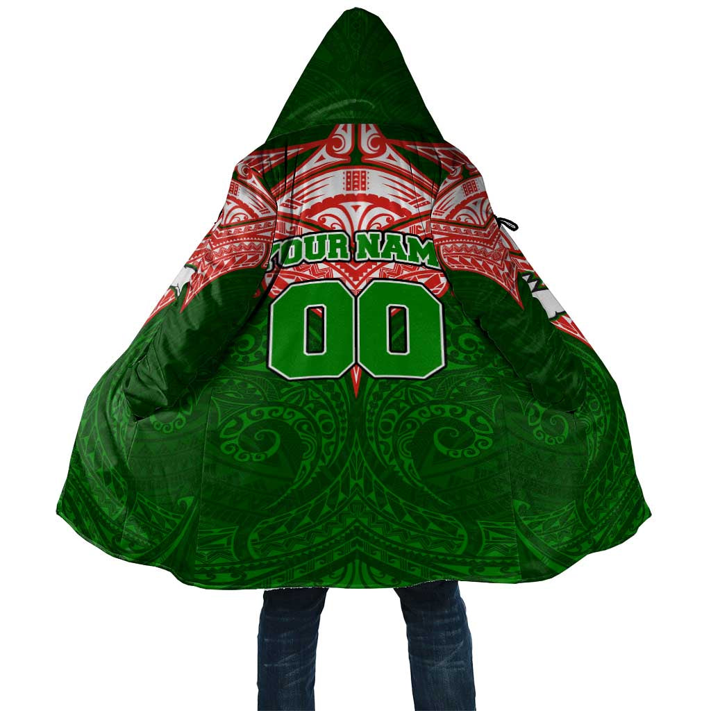 Personalized South Sydney Rabbitohs Cloak Polynesian Tribal Pattern Style