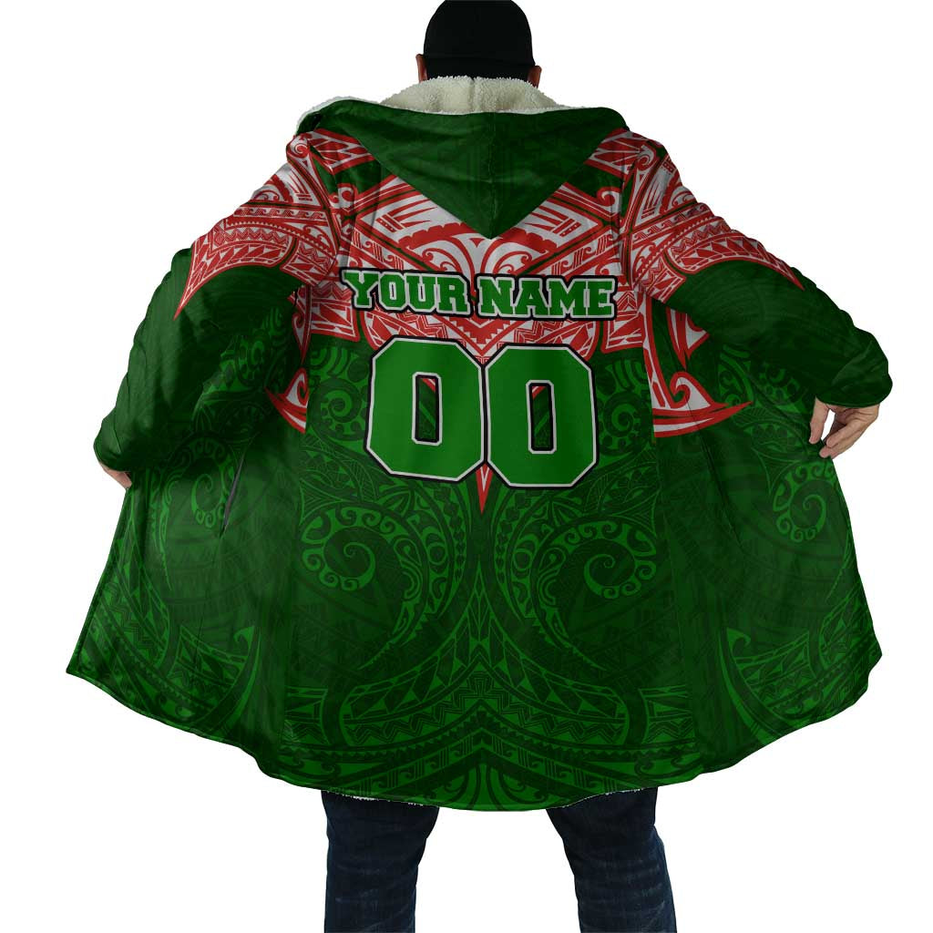 Personalized South Sydney Rabbitohs Cloak Polynesian Tribal Pattern Style