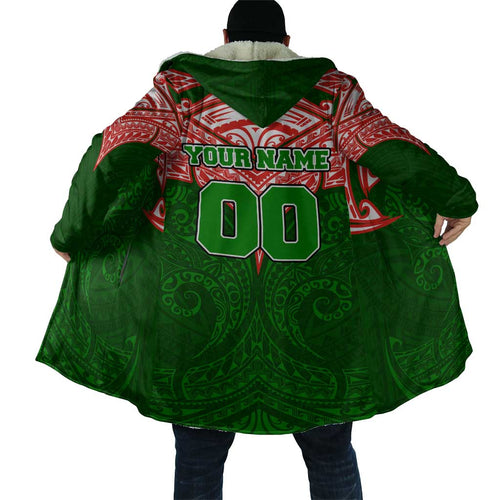 Personalized South Sydney Rabbitohs Cloak Polynesian Tribal Pattern Style