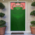 Personalized South Sydney Rabbitohs Door Cover Polynesian Tribal Pattern Style