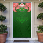 Personalized South Sydney Rabbitohs Door Cover Polynesian Tribal Pattern Style