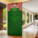 Personalized South Sydney Rabbitohs Door Cover Polynesian Tribal Pattern Style