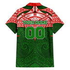 Personalized South Sydney Rabbitohs Family Matching Mermaid Dress and Hawaiian Shirt Polynesian Tribal Pattern Style
