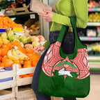 Personalized South Sydney Rabbitohs Grocery Bag Polynesian Tribal Pattern Style