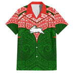 Personalized South Sydney Rabbitohs Hawaiian Shirt Polynesian Tribal Pattern Style
