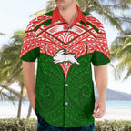 Personalized South Sydney Rabbitohs Hawaiian Shirt Polynesian Tribal Pattern Style