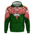 Personalized South Sydney Rabbitohs Hoodie Polynesian Tribal Pattern Style