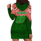 Personalized South Sydney Rabbitohs Hoodie Dress Polynesian Tribal Pattern Style